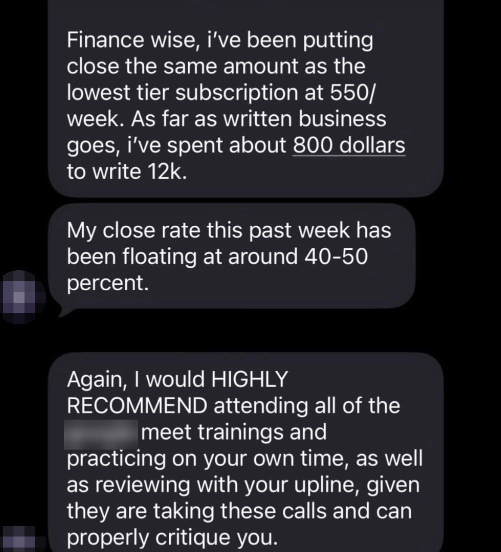 Screenshot shared by a Kairos agent